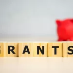 the word of GRANTS on building blocks concept.